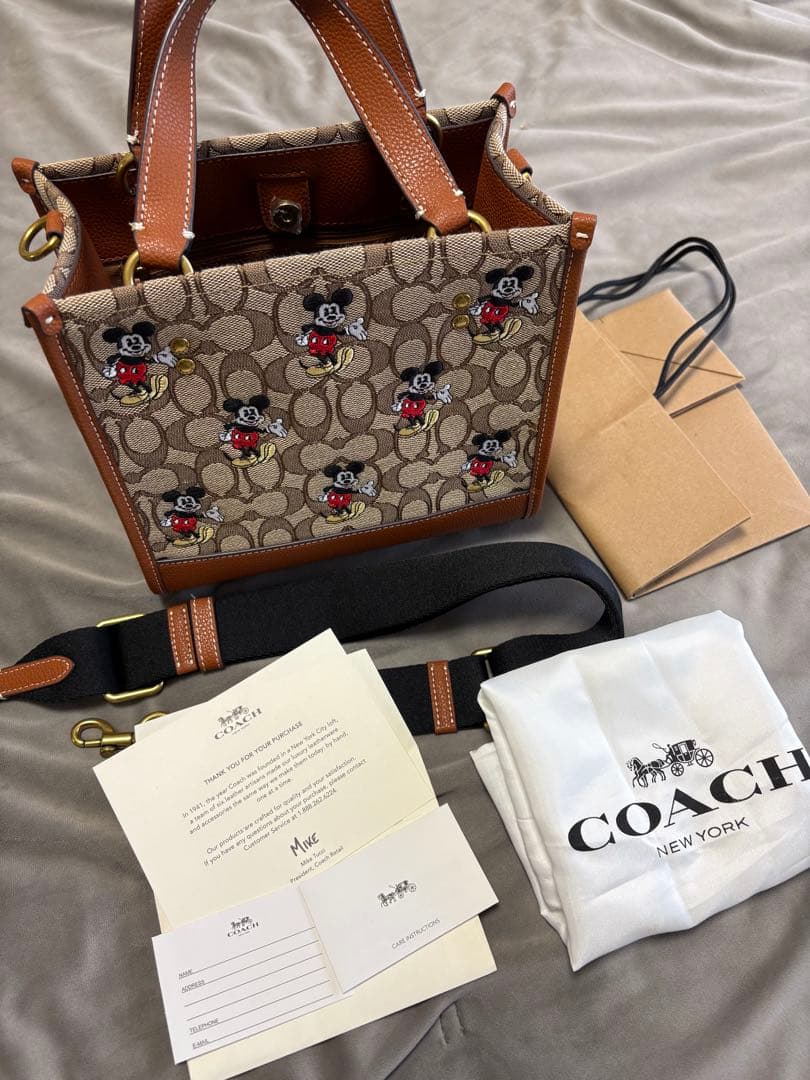 COACH ミッキーマウス トートバッグ