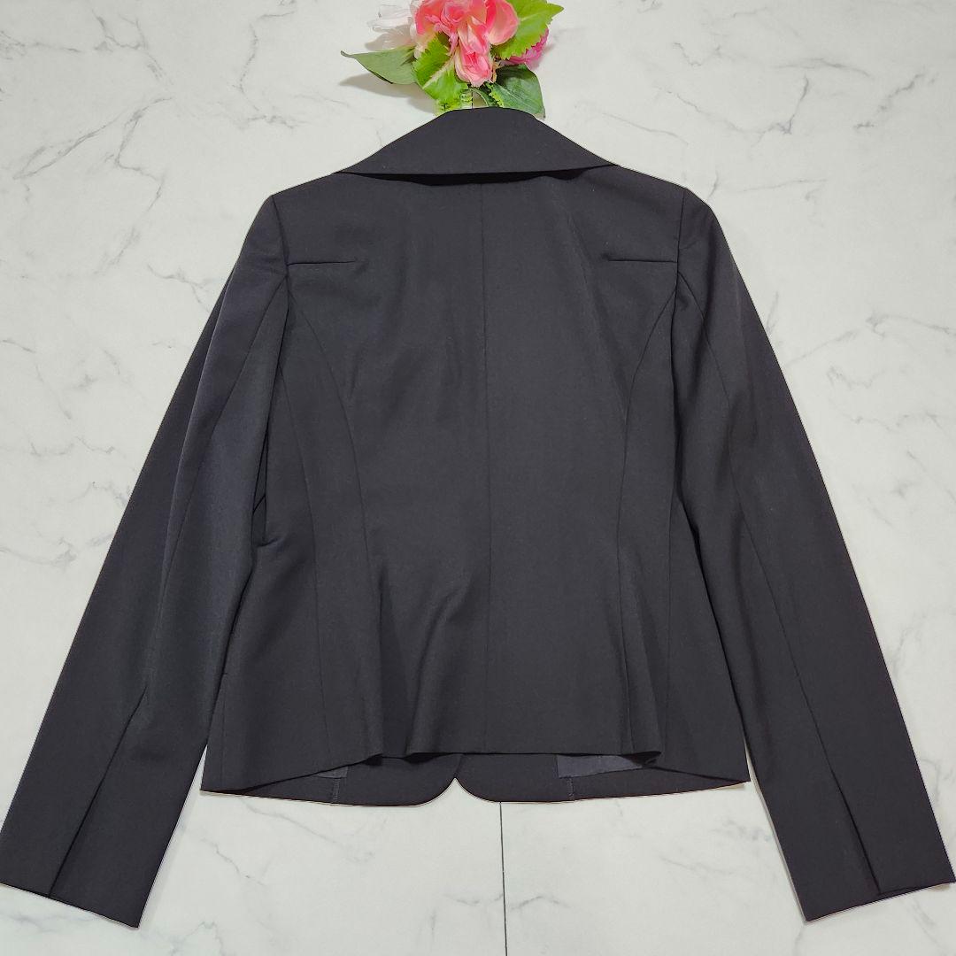 バーバリーロンドン　スカートスーツ　セットアップ　イタリア製生地　40　ブラック