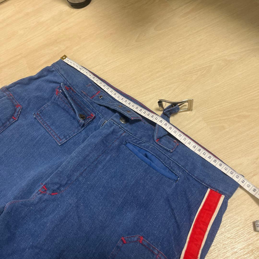 70's デニムモトクロスパンツ　古着