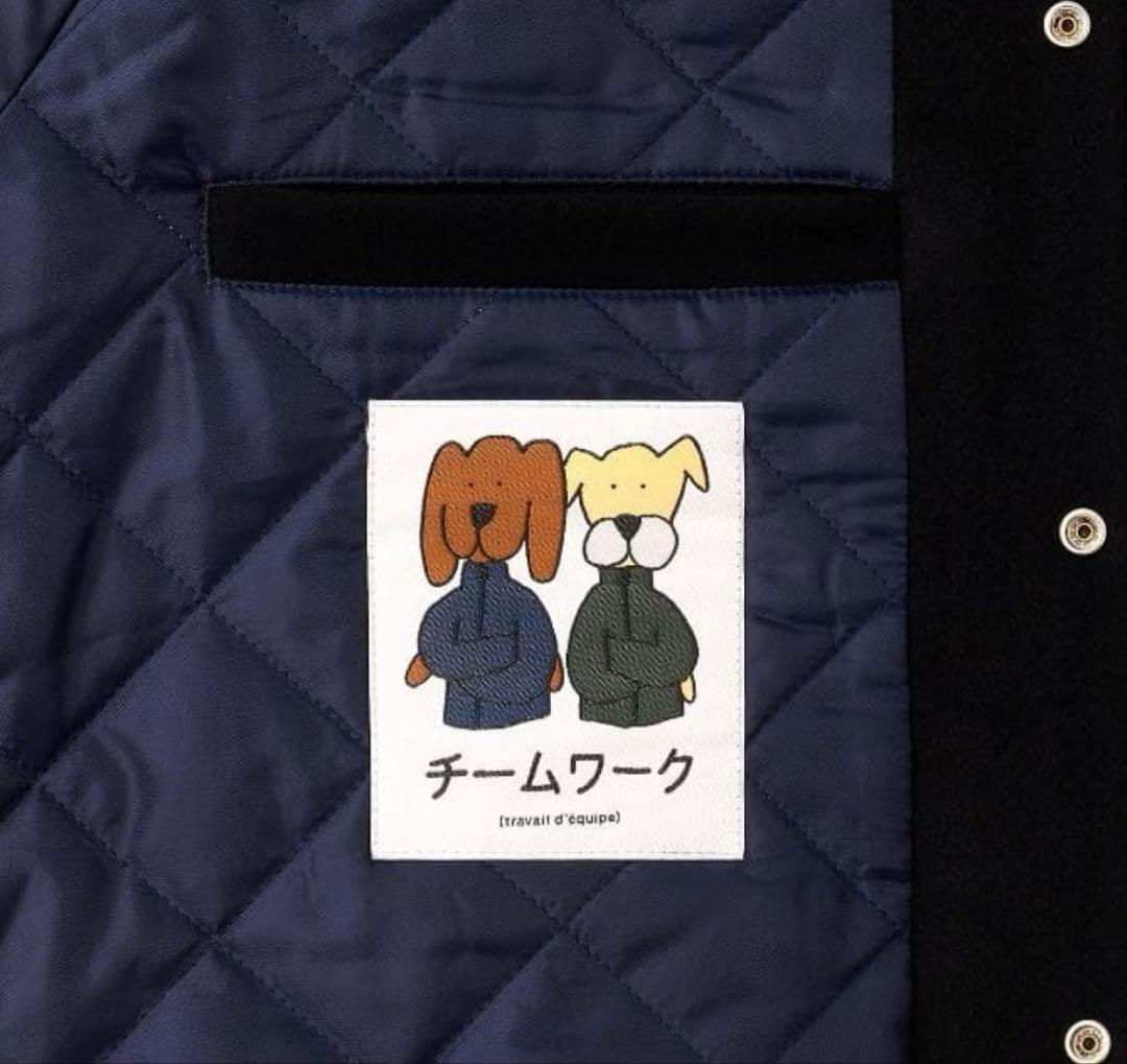 ジャケット・アウター everyone varsity jacket *no patch (NAVY)