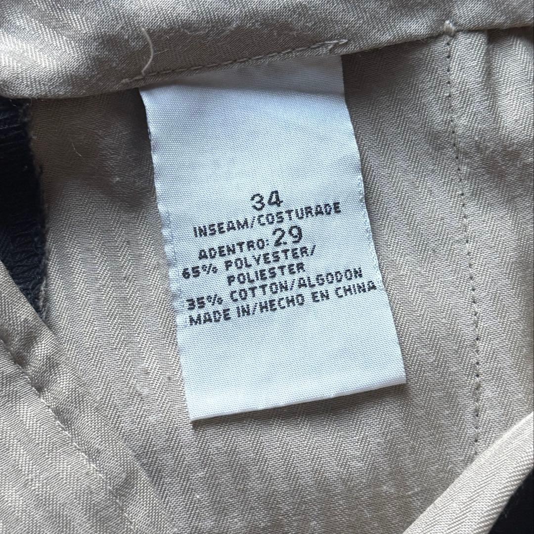 90s 【デッドストック】 \"2タック\" チノパン \"チャコール\" W34