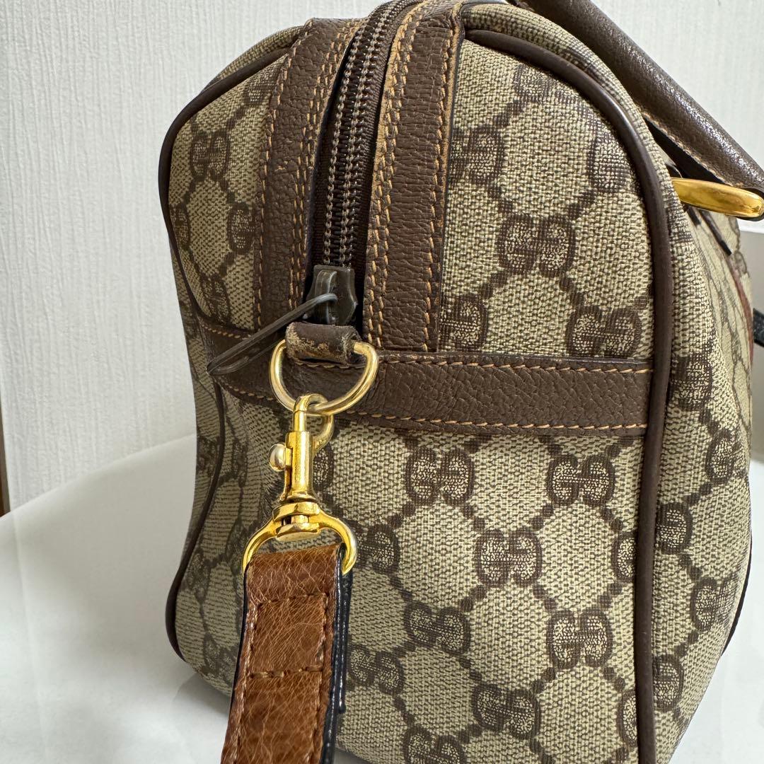 GUCCI グッチ GG柄シェリーライン ハンドバッグ ボストンバッグ