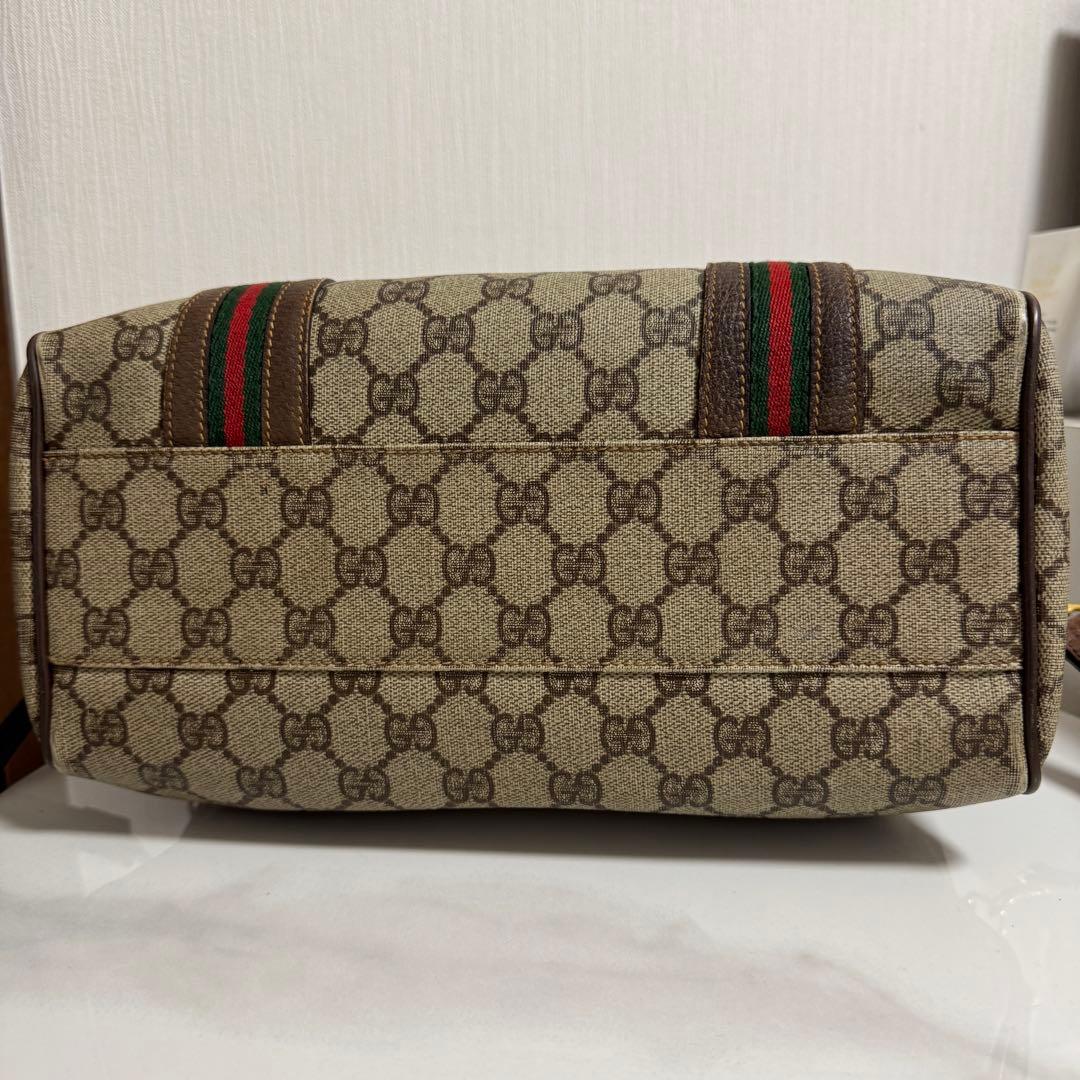GUCCI グッチ GG柄シェリーライン ハンドバッグ ボストンバッグ