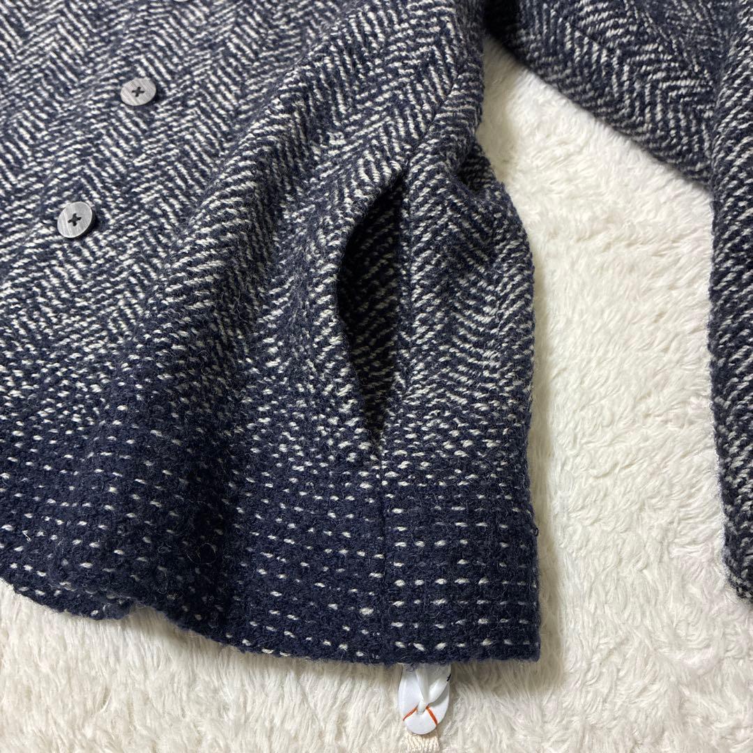 V'm ヴーム　パラスパレス　ツイード　ヘリンボーン　ジャケット　スタンドカラー