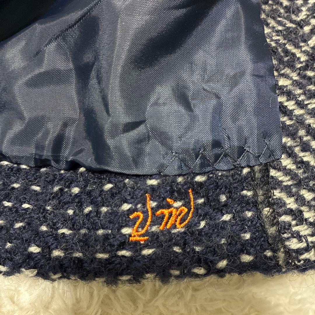 V'm ヴーム　パラスパレス　ツイード　ヘリンボーン　ジャケット　スタンドカラー