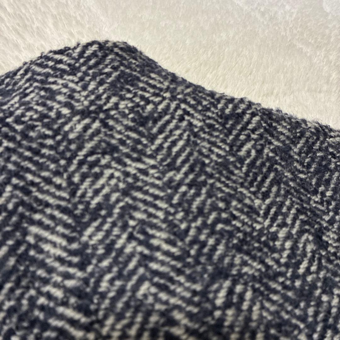 V'm ヴーム　パラスパレス　ツイード　ヘリンボーン　ジャケット　スタンドカラー