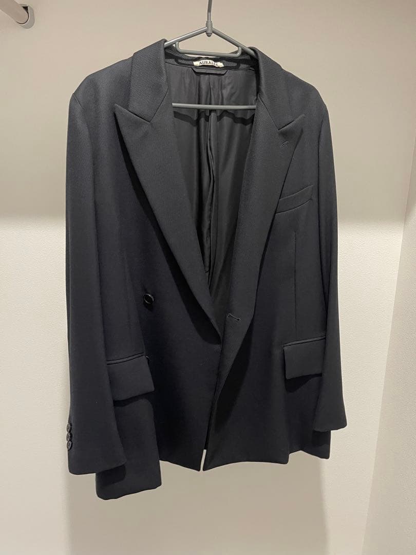 ジャケット・アウター AURALEE WOOL KID MOHAIR KERSEY JACKET