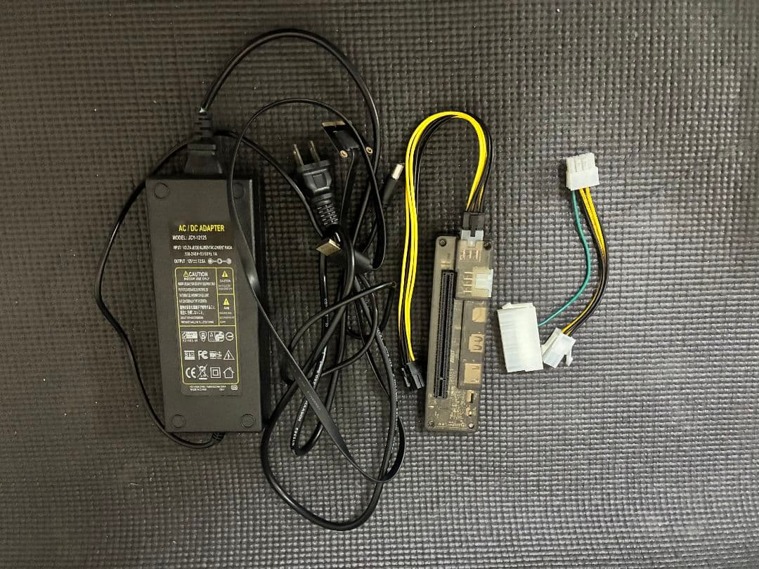 eGPU最大150W対応EXP GDC ACアダプター miniPCIe