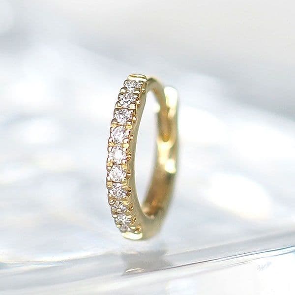 ととろ②　ポンテヴェキオ　K18YGダイヤモンドピアス