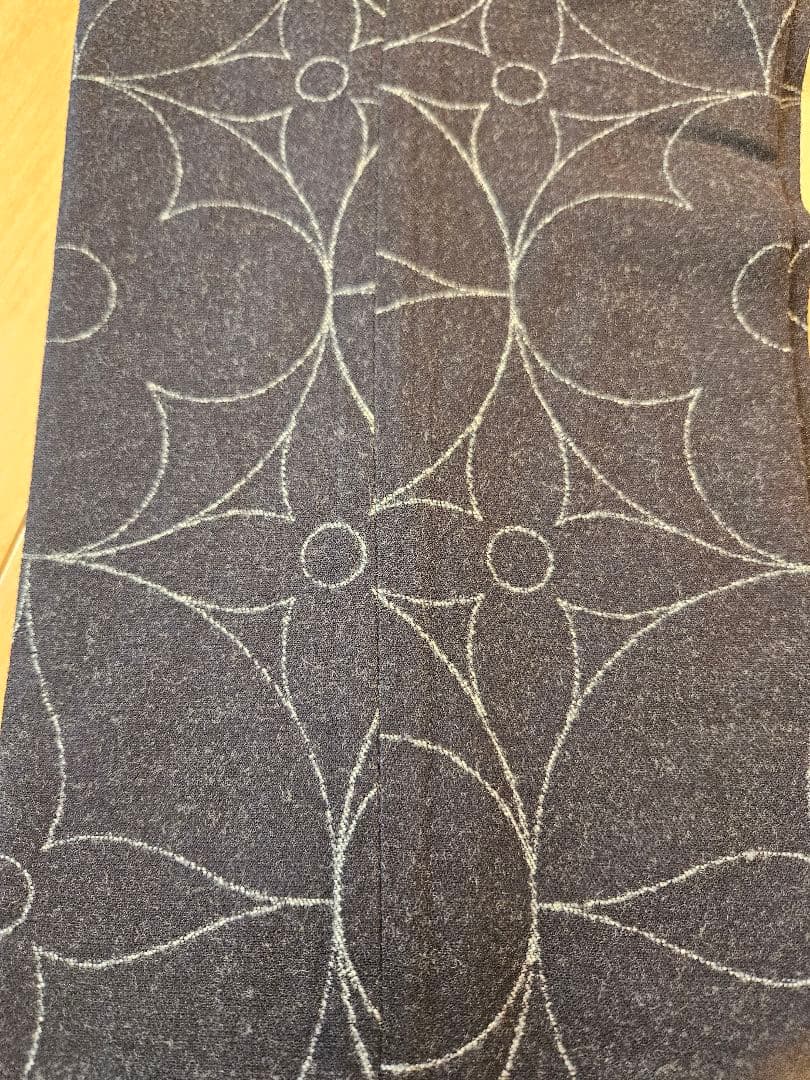 値下げ　ルイ・ヴィトン モノグラムフラワー 総柄スラックス パンツ ウール100