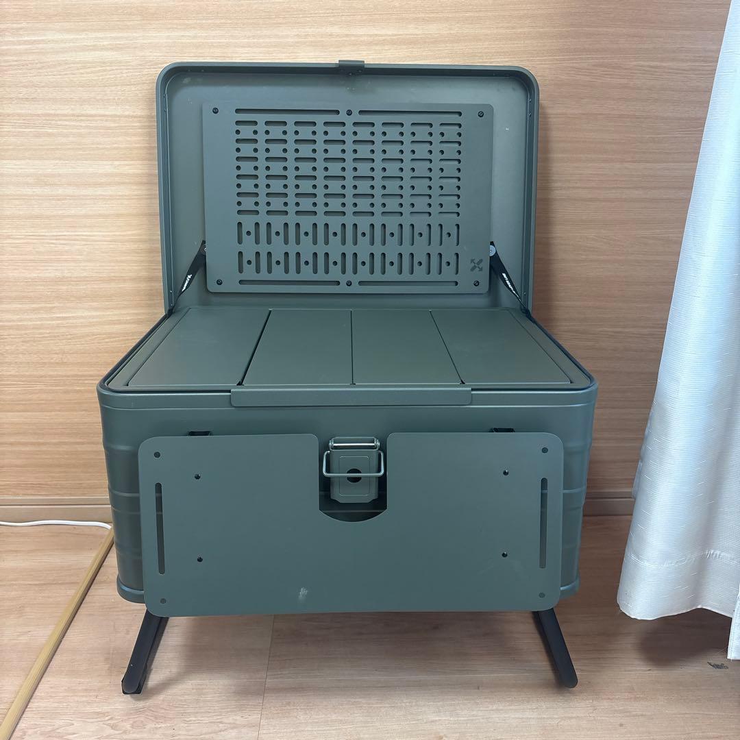 【美品】完売品！ CAMVIL 60L コンテナボックス テーブルパネル付