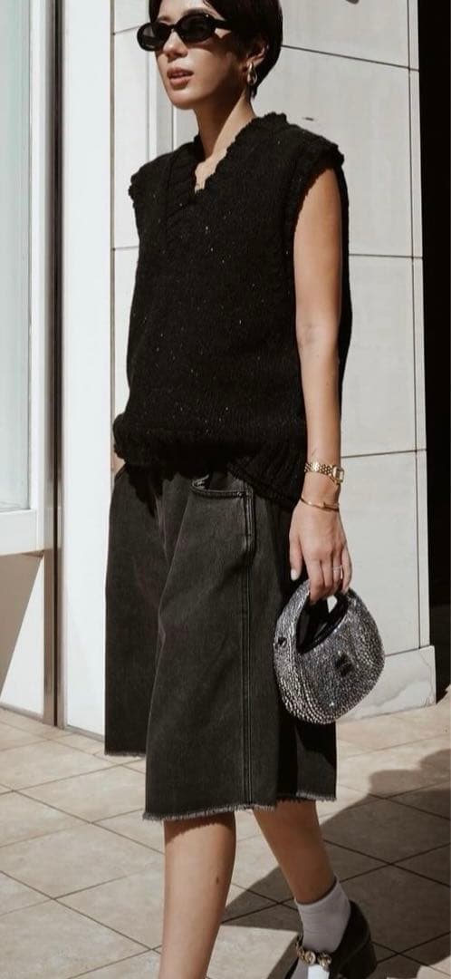 machatt マチャット ニットベスト GRY グレー