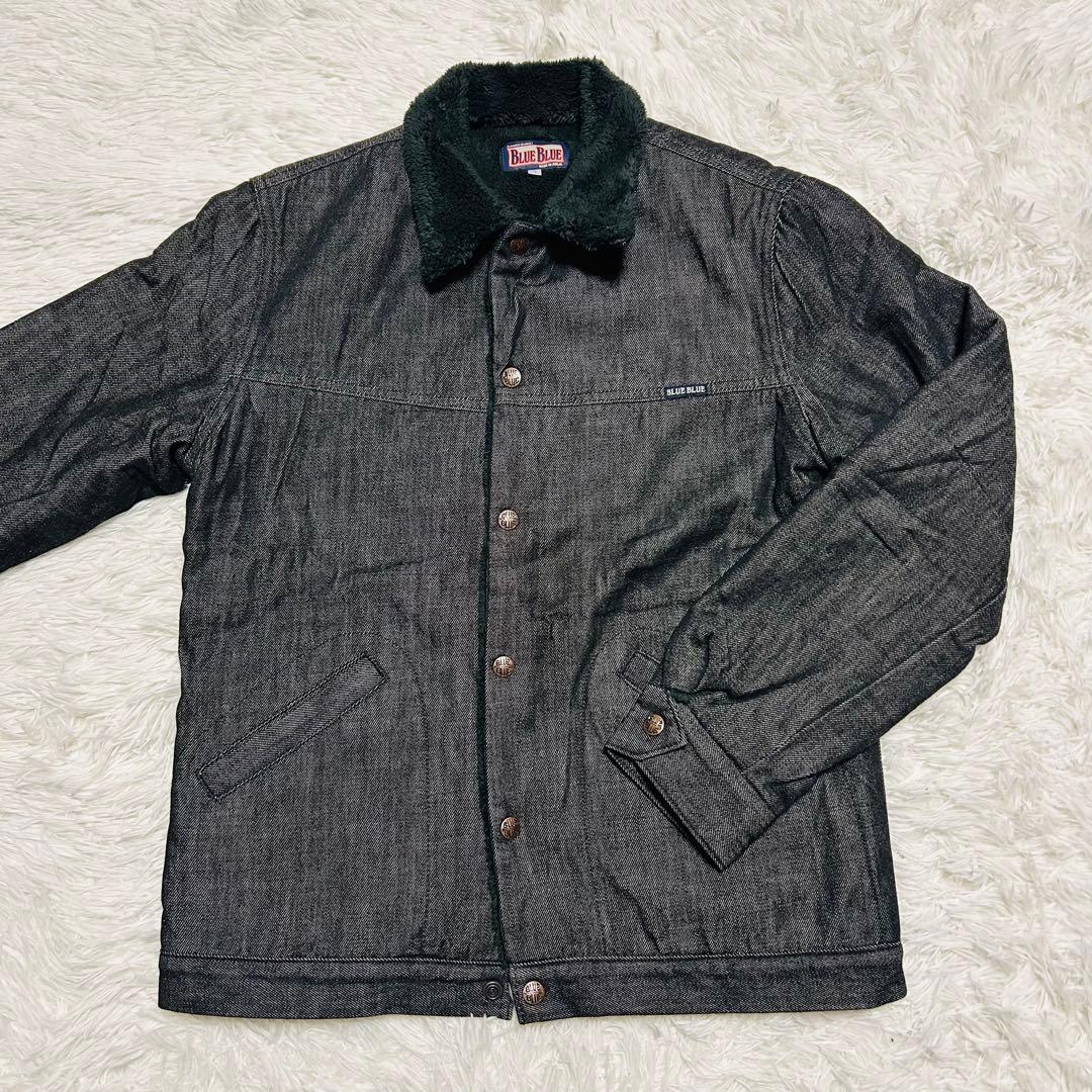 BLUE BLUE ブルーブルー ブラックデニムジャケット 裏ボア サイズ2