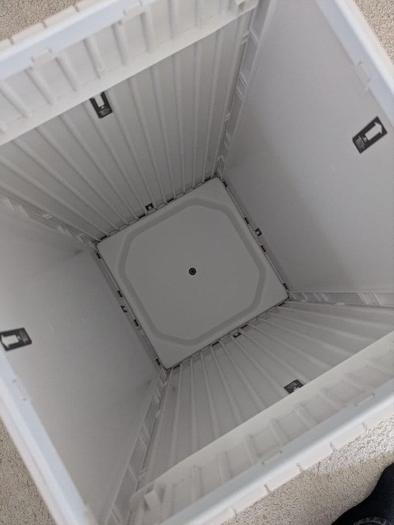 ◎ZitA SQUARE　ホワイト　キャスター付き