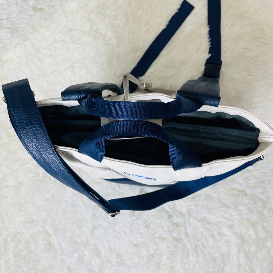 FIDRA フィドラ 3WAY トート リュック ショルダー 白ネイビー