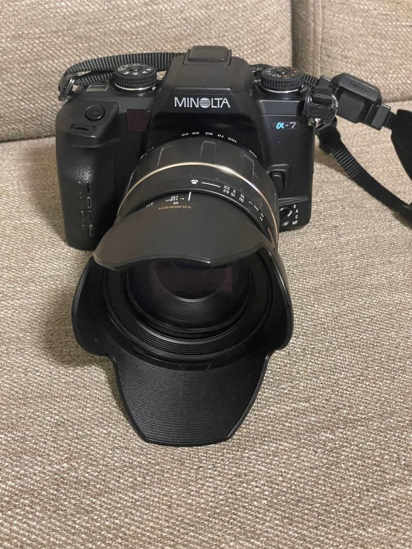 MINOLTA α-7 フィルムカメラ TAMRONレンズ付き