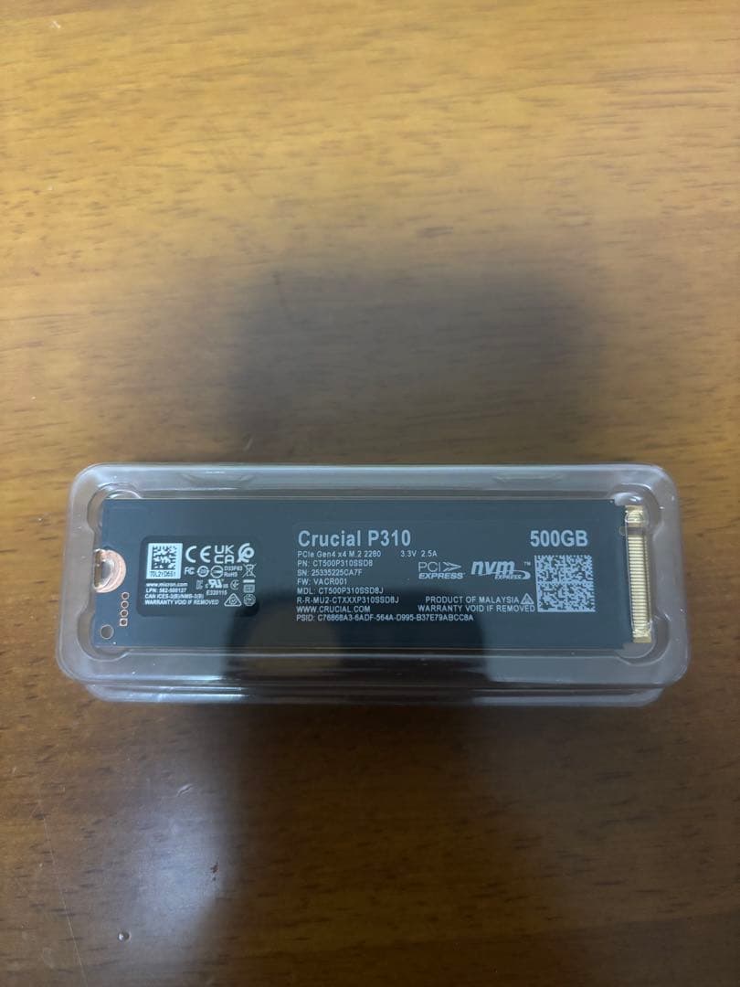 内蔵型SSD Crucial P310 500GB PCIe Gen4 NVMe SSD