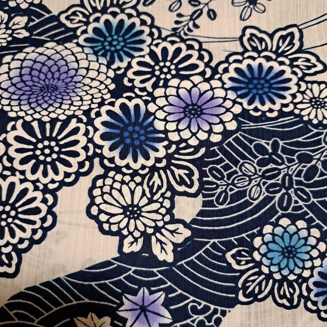 No.5404　浴衣　綿　着物　反物　新品未使用