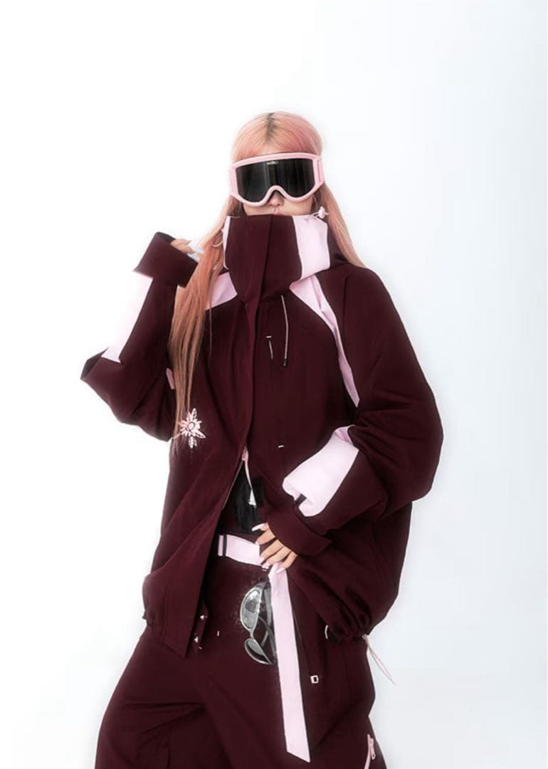 Qleo スノーボードウェア 韓国風☆上下セット(バラ売り可◎)