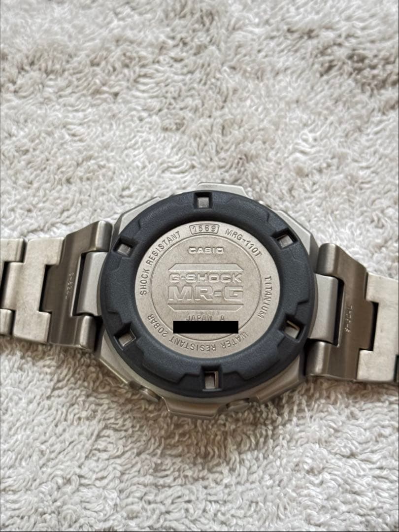 【極美品】カシオMRG-110T初代フルメタルGショック角形チタン