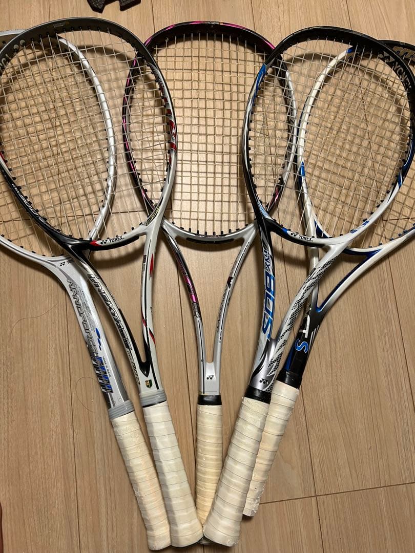 軟式テニスラケット 5本セット