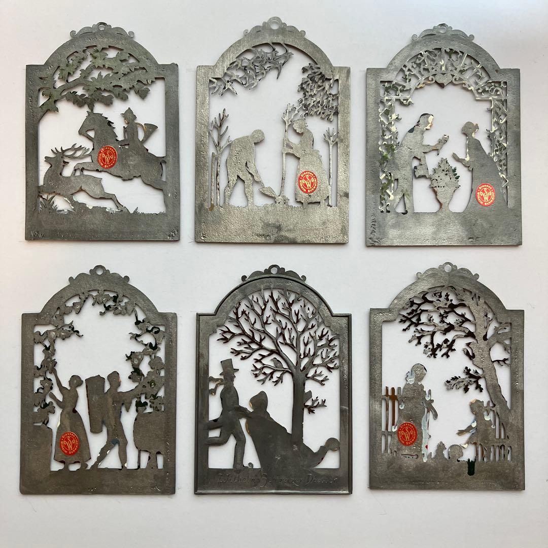 Wilhelm Schweizer ヴィルヘルムシュヴァイツァー　錫飾　６個