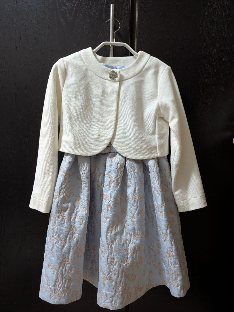 kate spade 水色ドレス 130サイズ ワンピース カーディガンセット