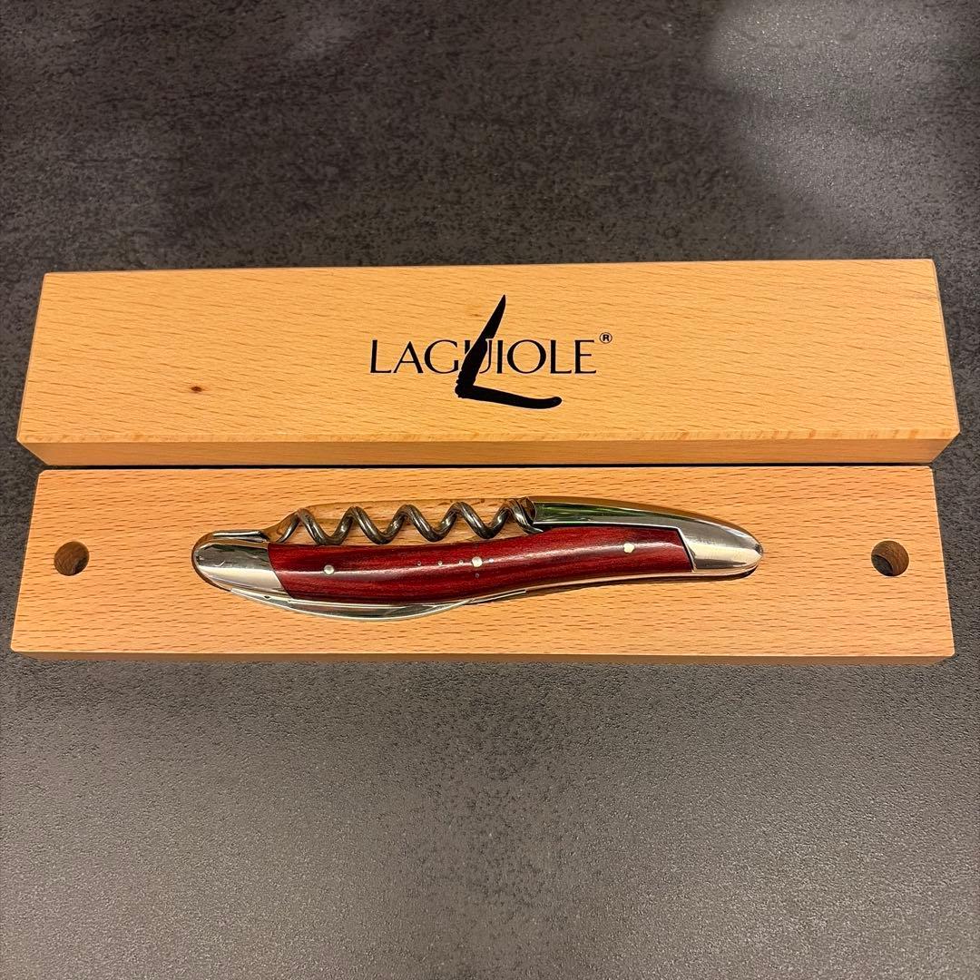 LAGUIOLE コルクスクリュー 赤（ローズウッド）⭐️新品⭐️
