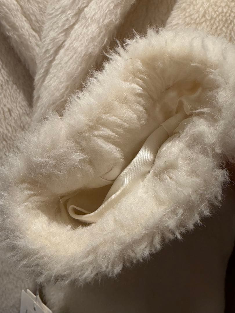 【タグ付き】Max Mara ESPERO テディ ショートコート　ホワイト