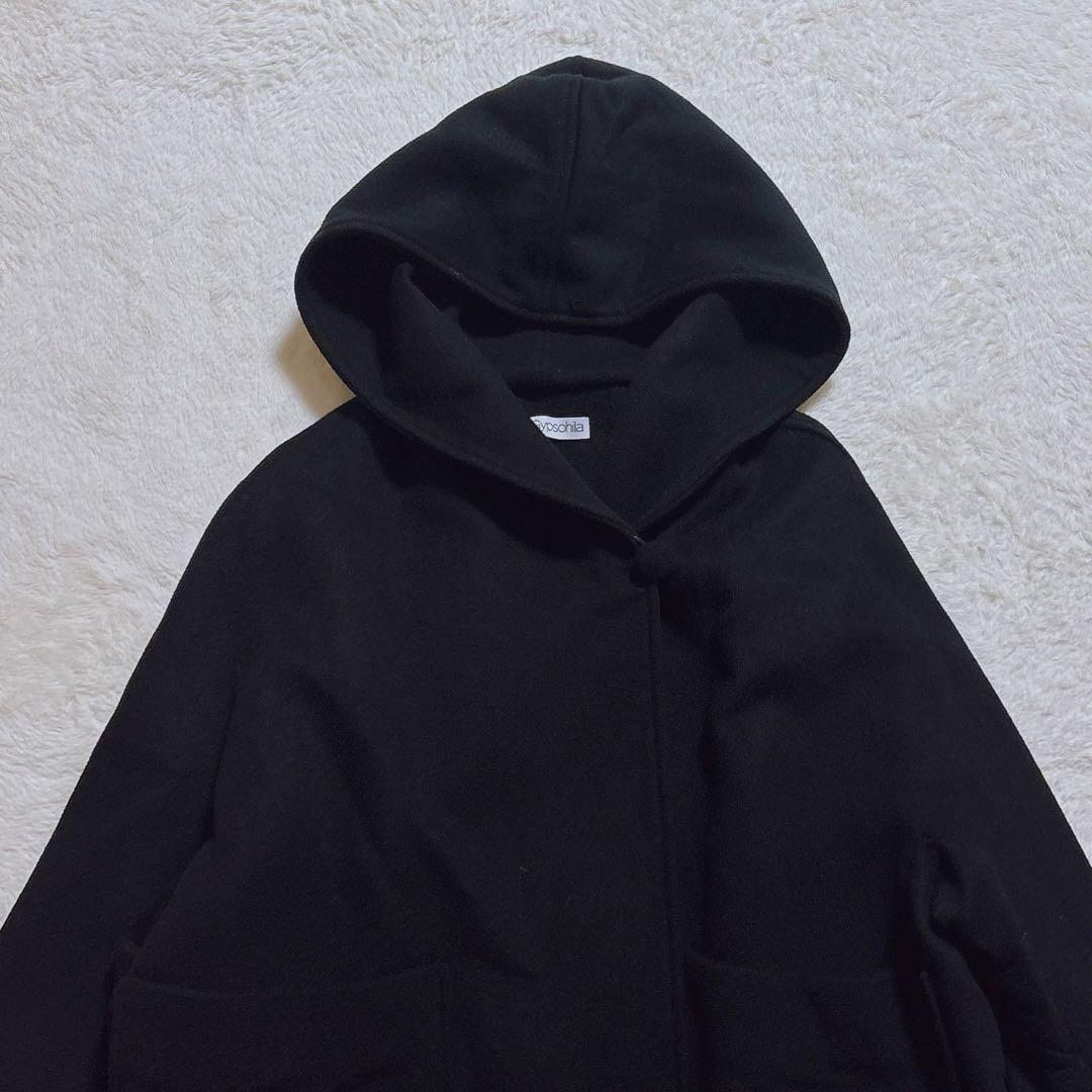 [美品]gypsohila ジプソフィア　ショートオペラコート ブラック