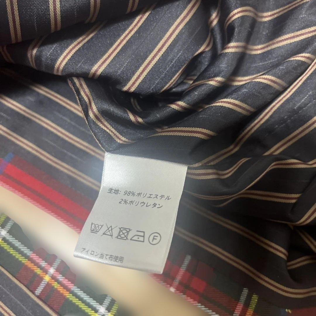 HEIHEI ピークドラペルリボンジャケット　チェック