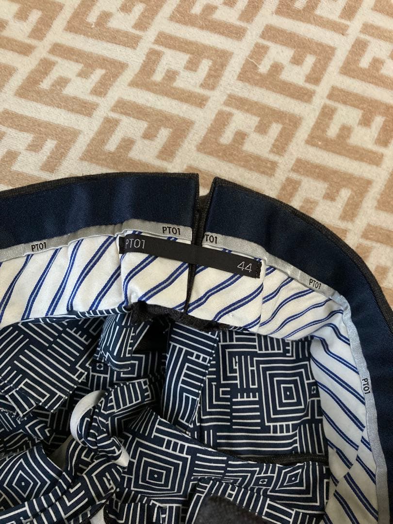 新品未使用品　44サイズ　PT01　スラックス メンズ　ダークブラウン色