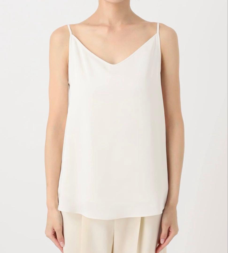 NOBLE メルティサテン2WAYキャミ　ホワイト