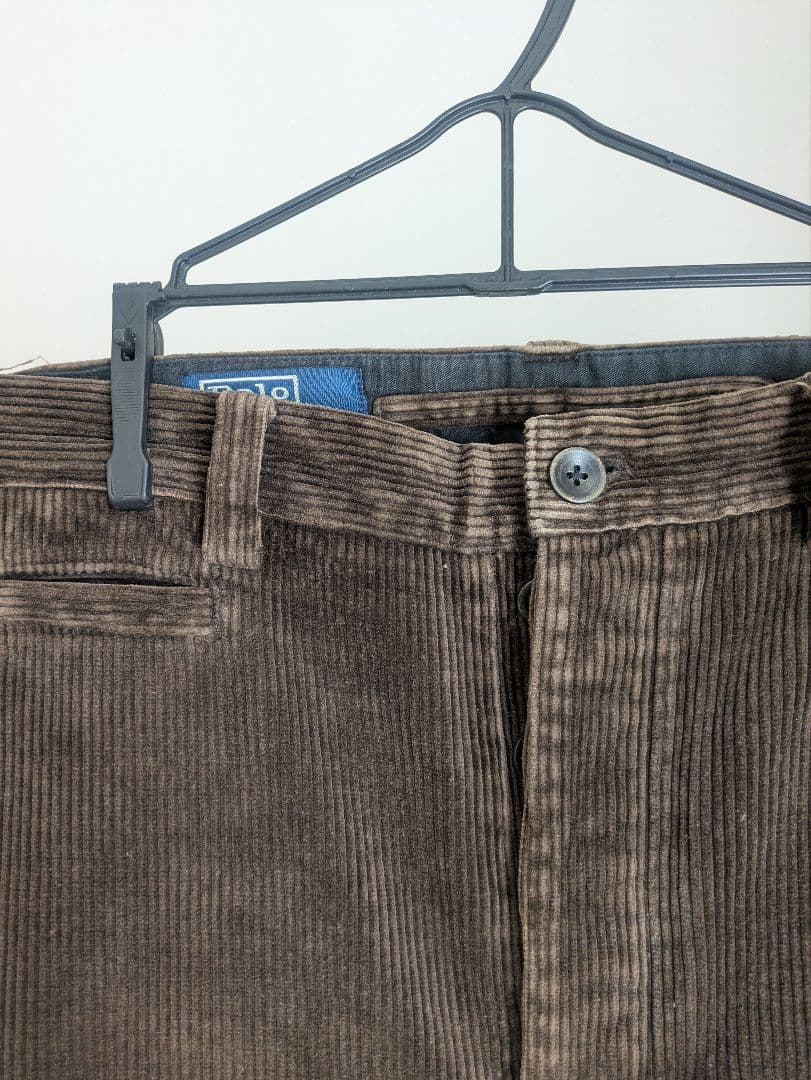 90sラルフローレンコーデュロイパンツ　シンチバック
