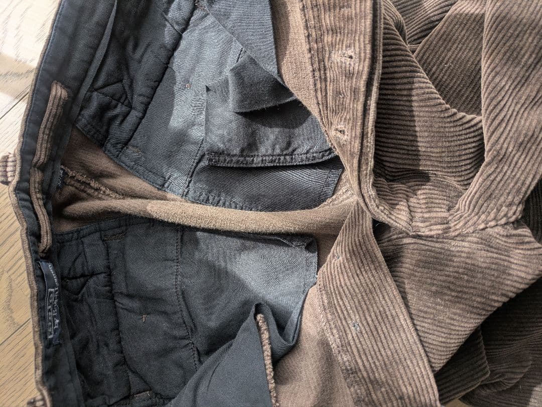 90sラルフローレンコーデュロイパンツ　シンチバック