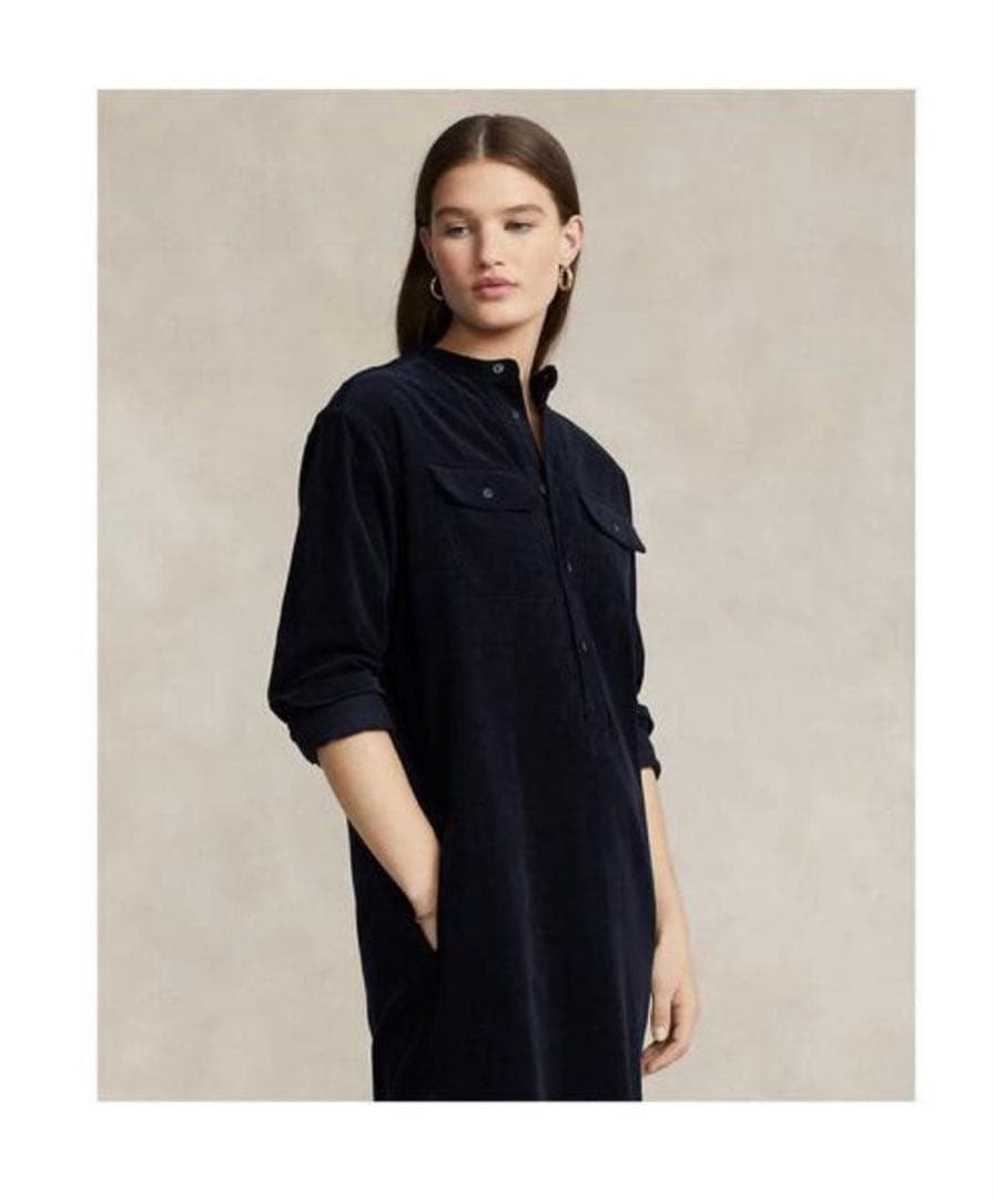 【美品】ポロ ラルフローレン 23AW コーデュロイ シャツワンピース