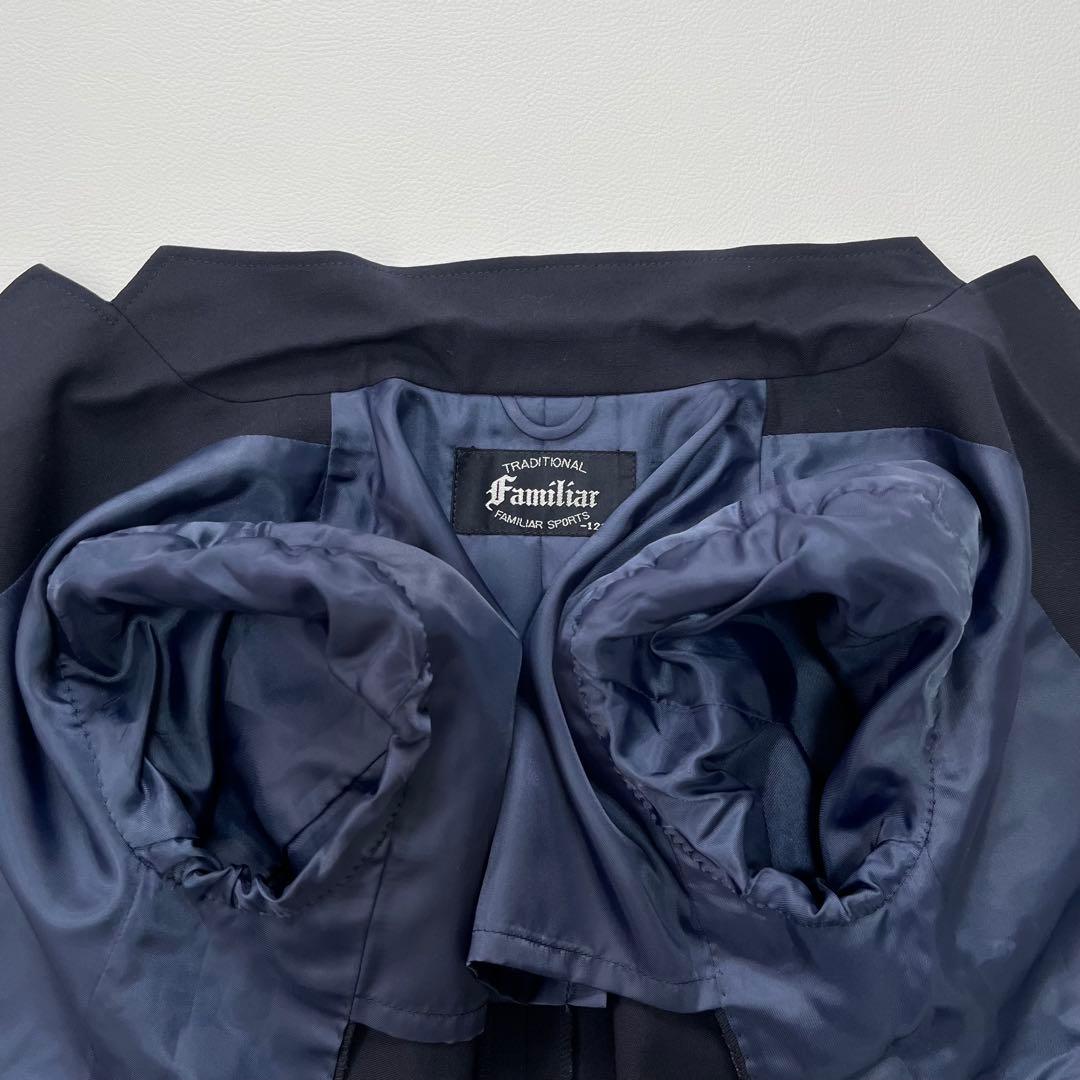 美品✨ファミリア120フォーマルセットアップスーツ４点　紺ブレザー卒園式　入学式