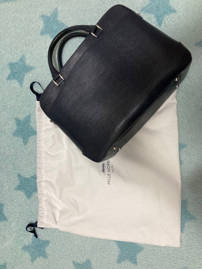 PELLE MORBIDA ペッレモルビダ　CA201 ビジネスバッグ　ネイビー