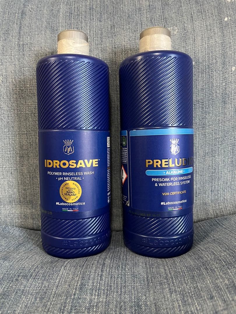 ラボコスメティカ　セット　洗車　ラボコス　リンスレス　バケツ　クリア