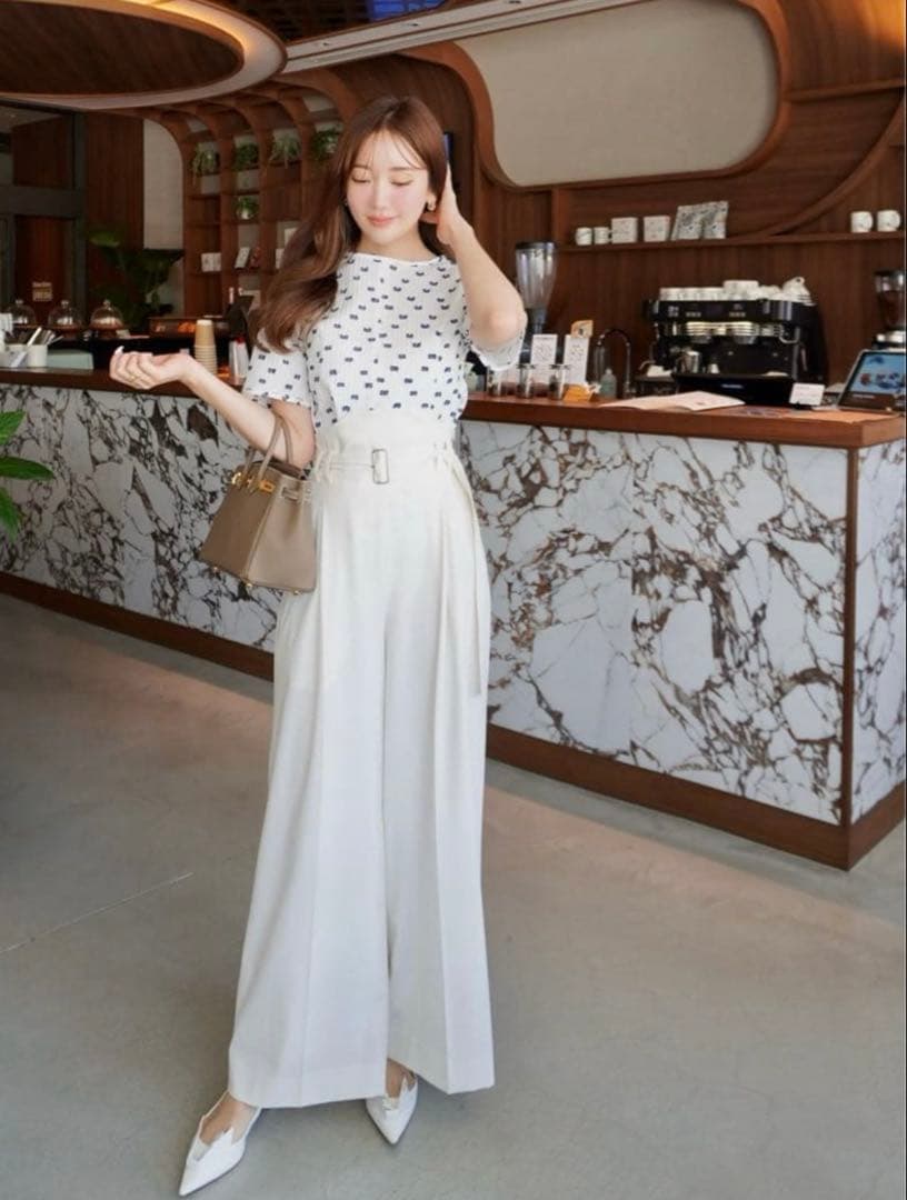 新品　HEYON へヨン　duck pants/ホワイト　ダックパンツ　Sサイズ