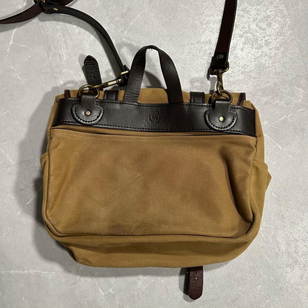 FILSON ミディアムフィールドバッグ USA製 ショルダー オイルド カバン