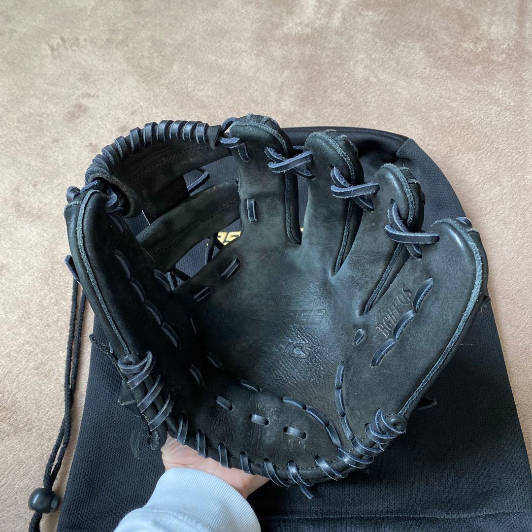 アシックス　硬式グローブ　ヌバック　内野用