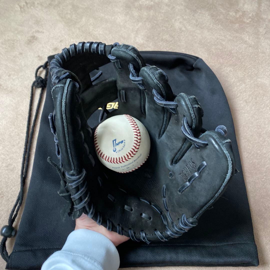 アシックス　硬式グローブ　ヌバック　内野用