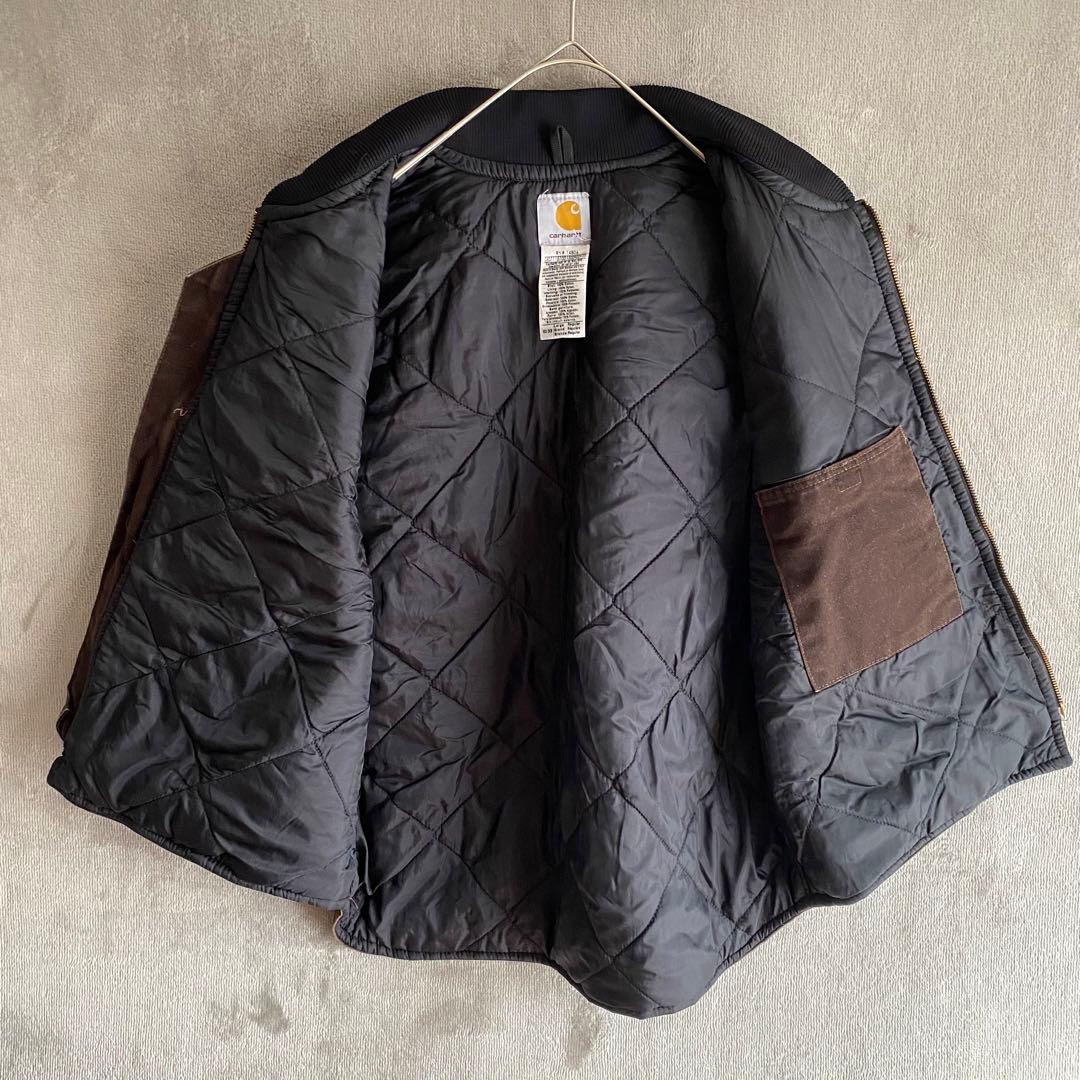 Carhartt ダックベスト 中綿キルティング V02 ダークブラウン L