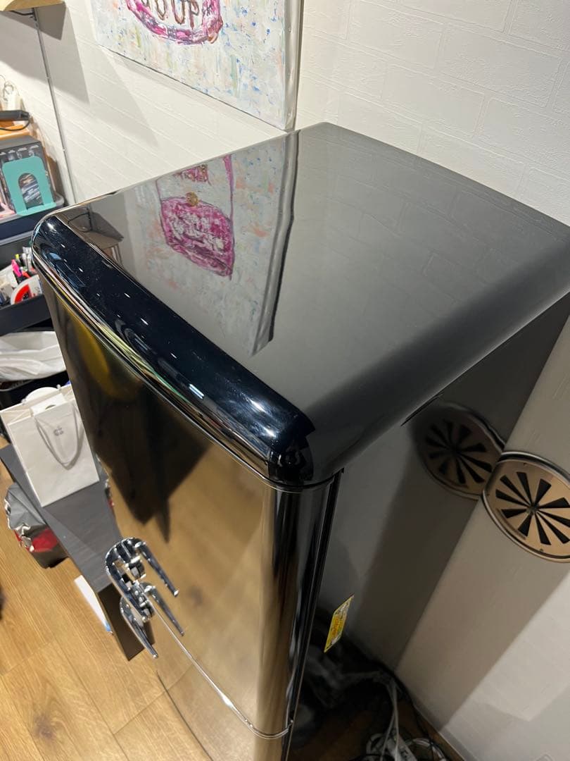 1月30日まで値引き　アイリスオーヤマ　レトロ冷蔵庫2ドア 130L