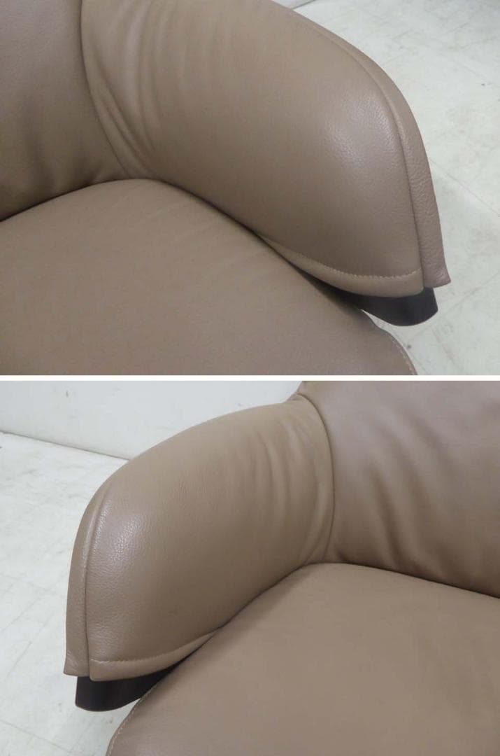 展示品 超美品■Cassina■396 P22 本革 ラウンジチェア