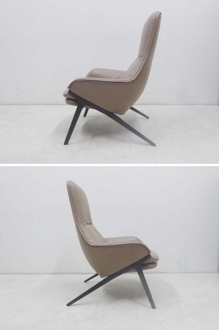 展示品 超美品■Cassina■396 P22 本革 ラウンジチェア