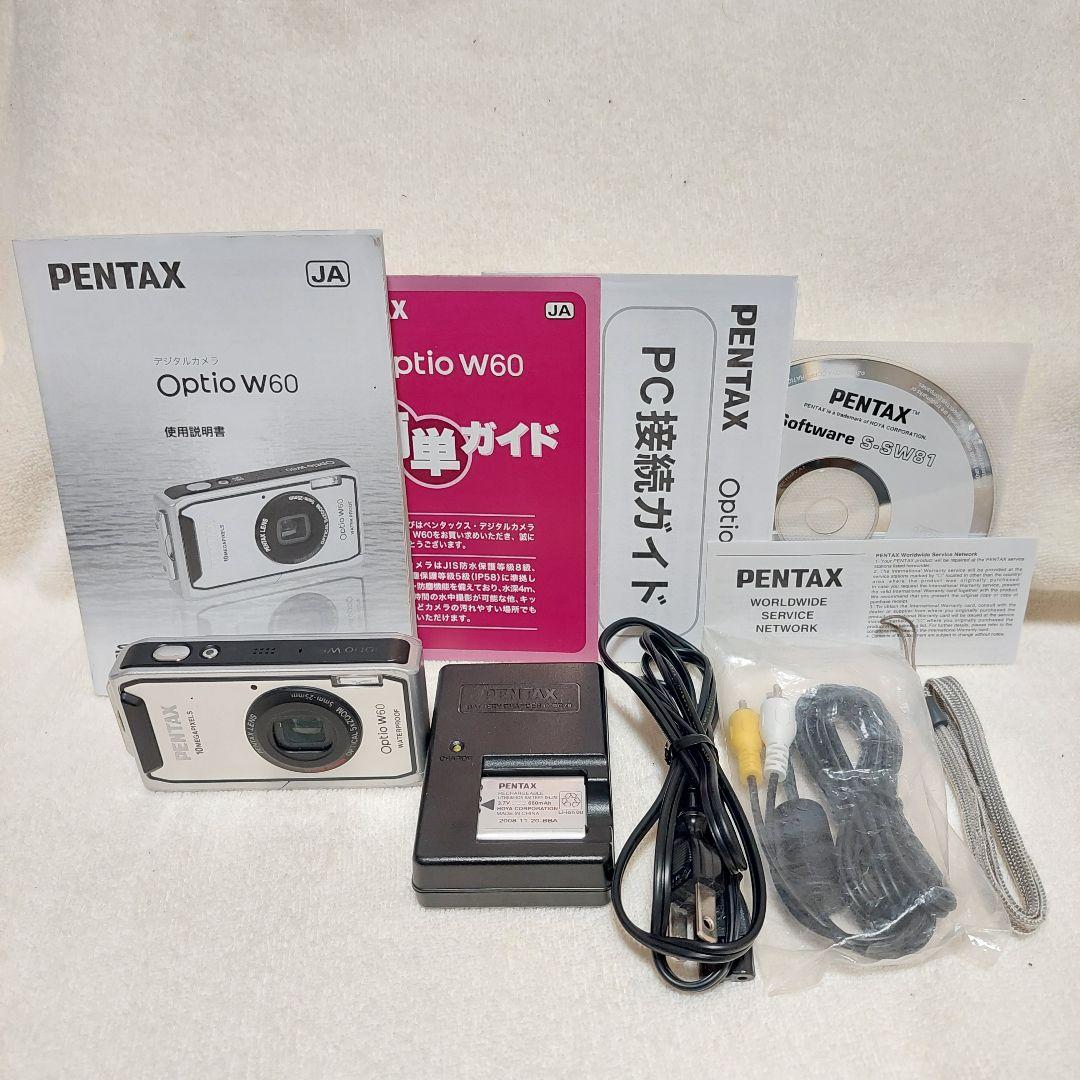 PENTAX コンパクトデジタルカメラ OptioW60 シルバー 防水