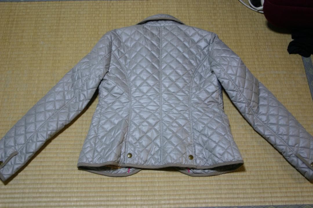 まゆみ　バーバリーブルーレーベル　中綿キルティングジャケット