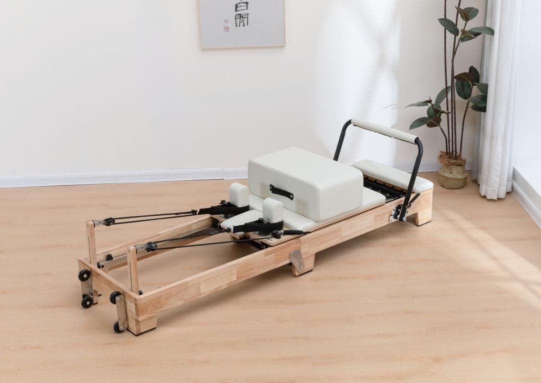 新品ウッドフォルダブルピラティスリフォーマー セット